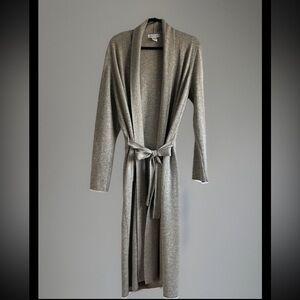 100% Cashmere Robe | Gray | XL